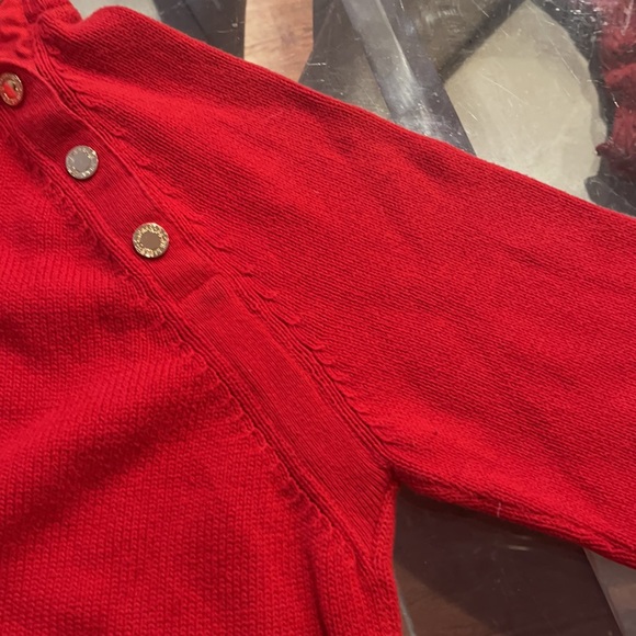 Ralph Lauren Xl Red Gold button Turtleneck - Picture 3 of 5